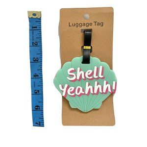 New Shell yeahhh! unique summer beach luggage tag
